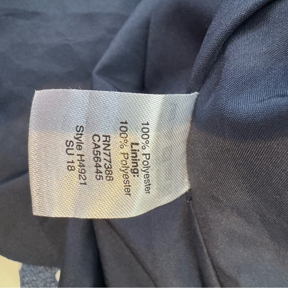 J CREW Women Soft Comfy Poly Halter Tank Top Navy White Polka Dot - Picture 7 of 8